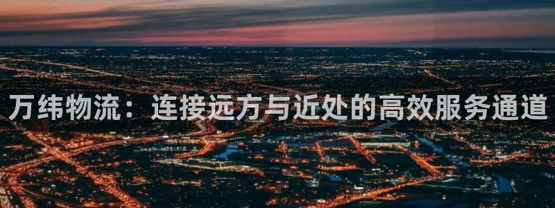 豪门国际下载链接是多少：万纬物流：连