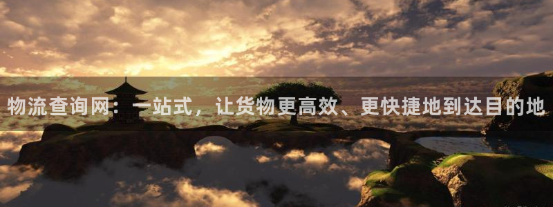 豪门国际注册：物流查询网：一站式，让